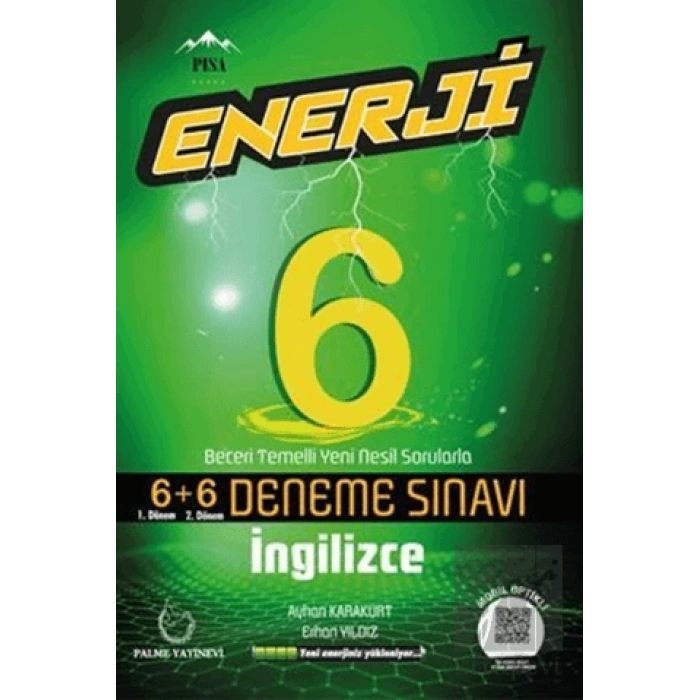 Palme 6. Sınıf Enerji İngilizce 6+6 Deneme Sınavı