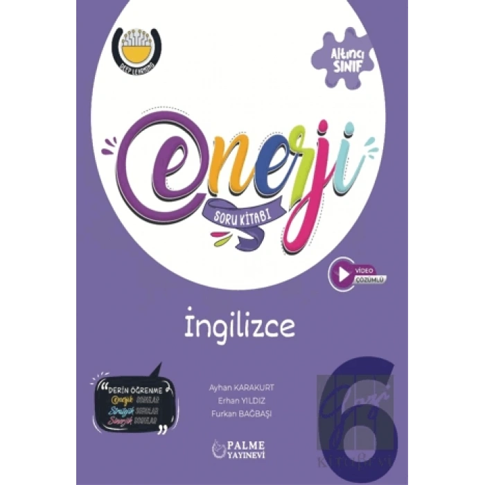 Palme 6. Sınıf Enerji İngilizce Soru Kitabı