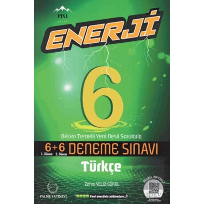 Palme 6. Sınıf Enerji Türkçe 6+6 Deneme Sınavı