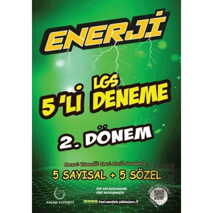 Palme 8. Sınıf Enerji LGS 2. Dönem 5li Deneme