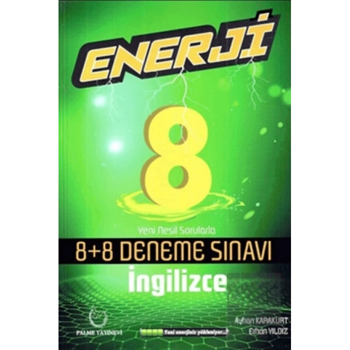 Palme 8. Sınıf İngilizce Enerji 8+8 Deneme Sınavı