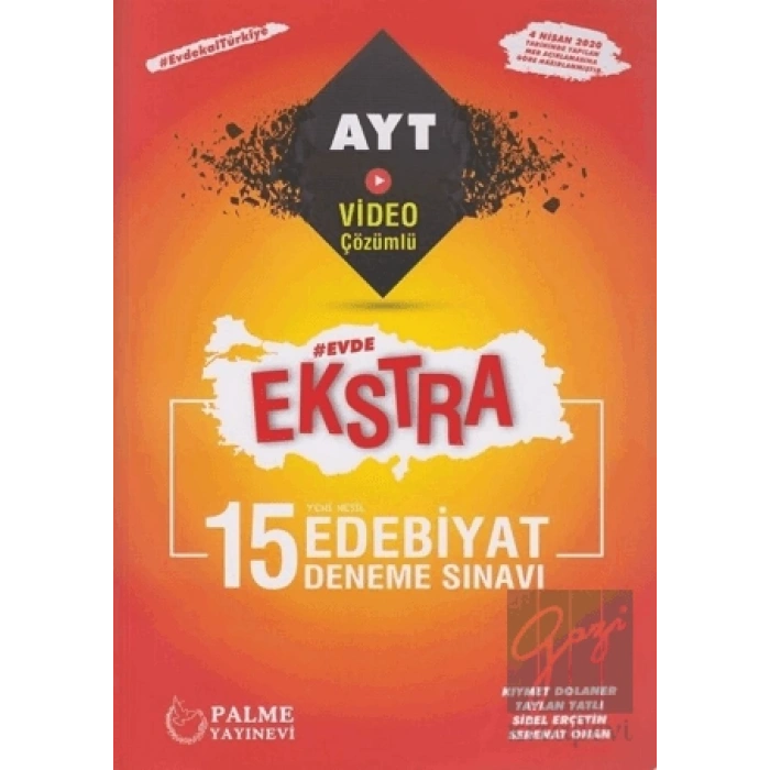 Palme YKS AYT Ekstra Edebiyat 15 Deneme Sınavı