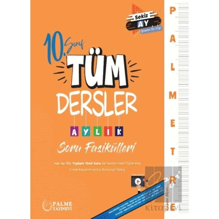 Palmetre 10. Sınıf  Tüm Dersler Aylık Çalışma Fasikülleri
