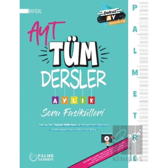 Palmetre AYT Sayısal Tüm Dersler Aylık Çalışma Fasikülleri