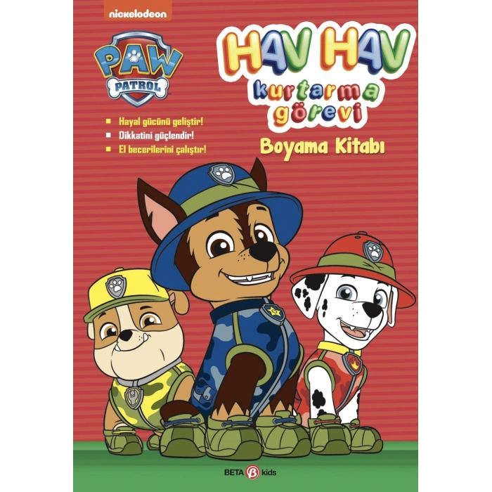 Paw Patrol -  Hav Hav Kurtarma Görevi Boyama Kitabı