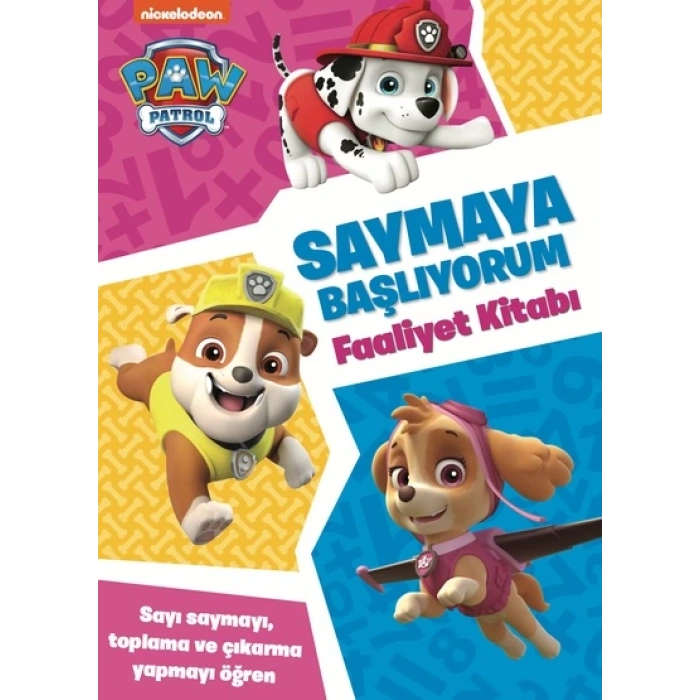 Paw Patrol Saymaya Başlıyorum Faliyet Kitabı