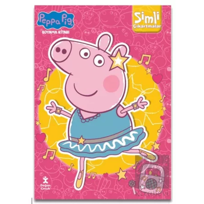 Peppa Pig-Simli Çıkartmalı Boyama Kitabı