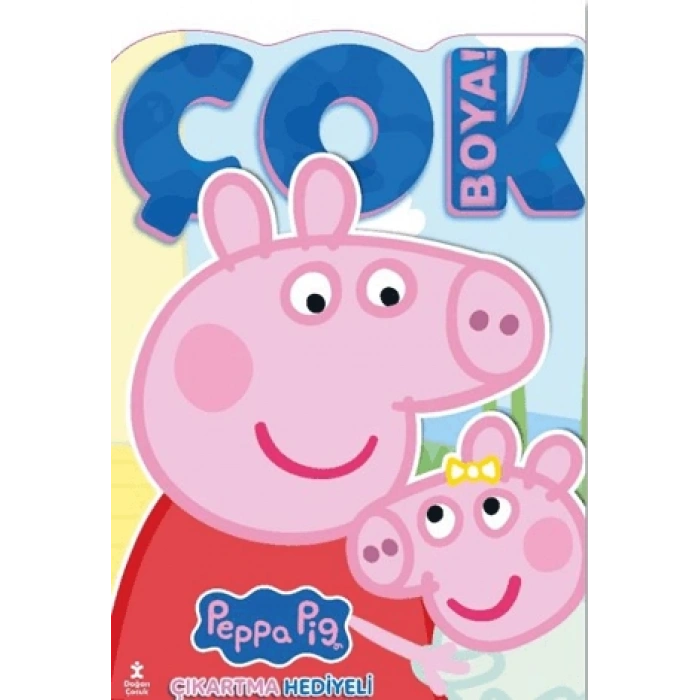 Peppa Pig ve Evie - Çok Boya! Çıkartmalı Dev Boyama Kitabı