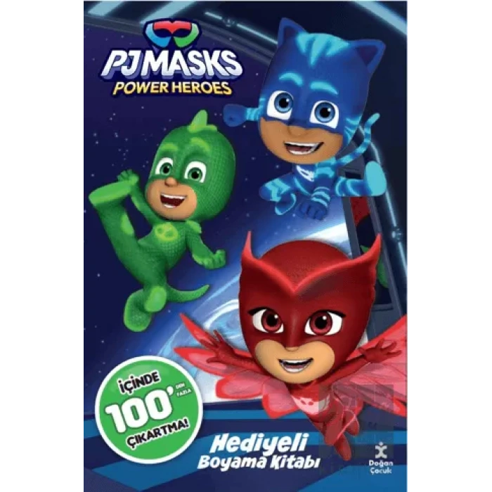 Pj Masks 100+ Çıkartma Hediyeli Boyama Kitabı