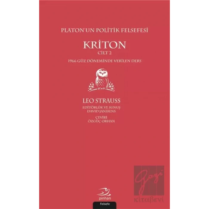 Platon’un Politik Felsefesi - Kriton Cilt 2