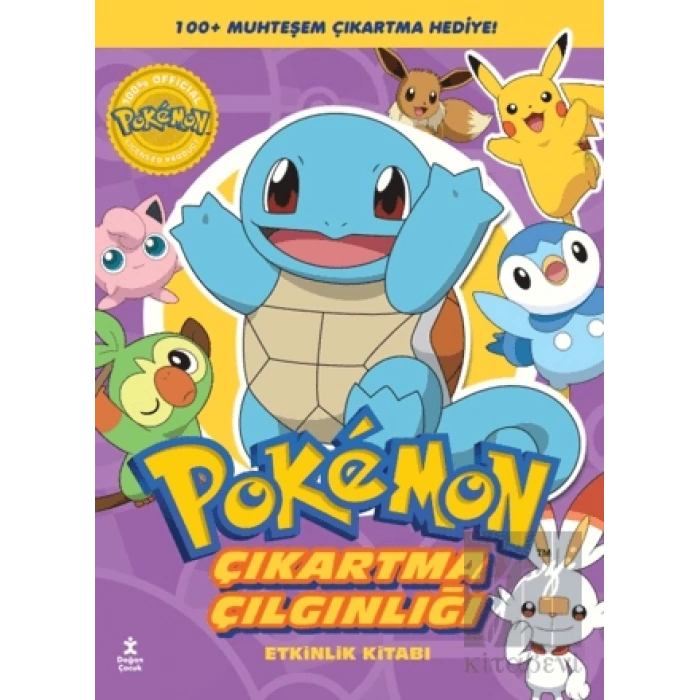 Pokemon - Squirtle Çıkartma Çılgınlığı Etkinlik Kitabı