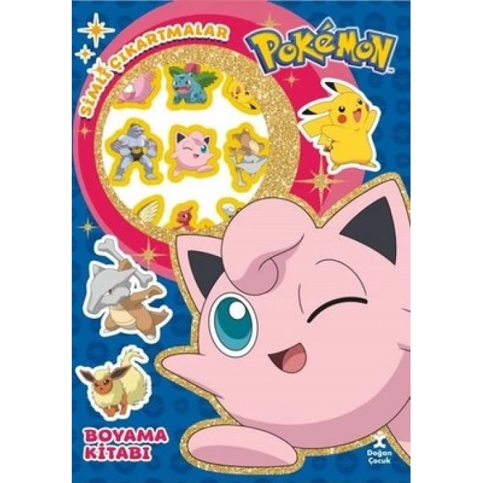 Pokemon - Star Simli Çıkartmalı Boyama Kitabı
