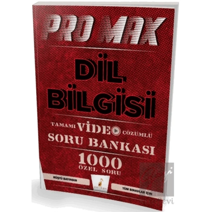 Promax Dil Bilgisi Tamamı Video Çözümlü Soru Bankası
