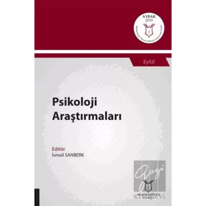 Psikoloji Araştırmaları (AYBAK 2019 Eylül)