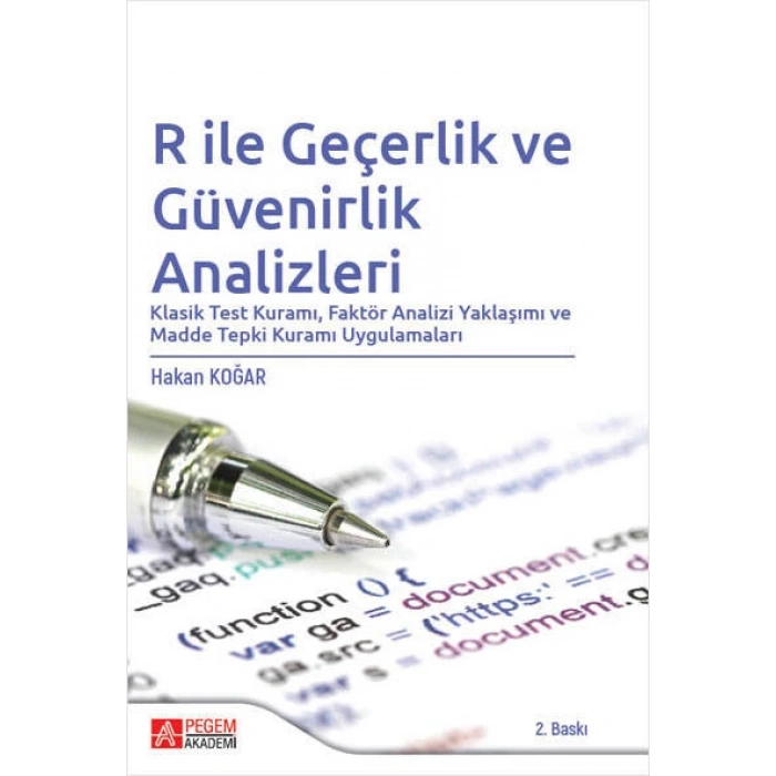 R ile Geçerlik ve Güvenirlik Analizleri