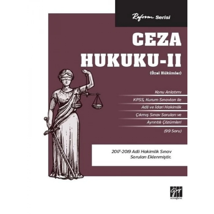 Reform Serisi Ceza Hukuku II - Özel Hükümler