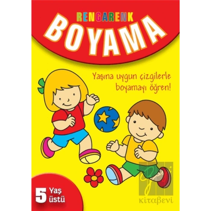 Rengarenk Boyama - 5 Yaş Üstü - Sarı Kitap
