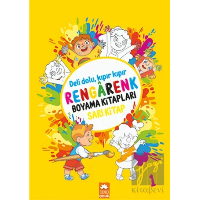 Rengarenk Boyama Kitabı 1 - Sarı Kitap