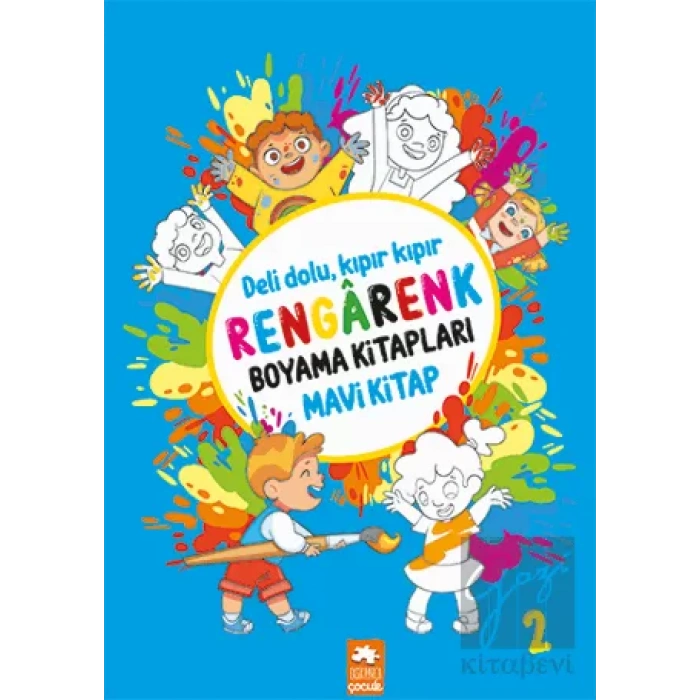 Rengarenk Boyama Kitabı 2 - Mavi Kitap
