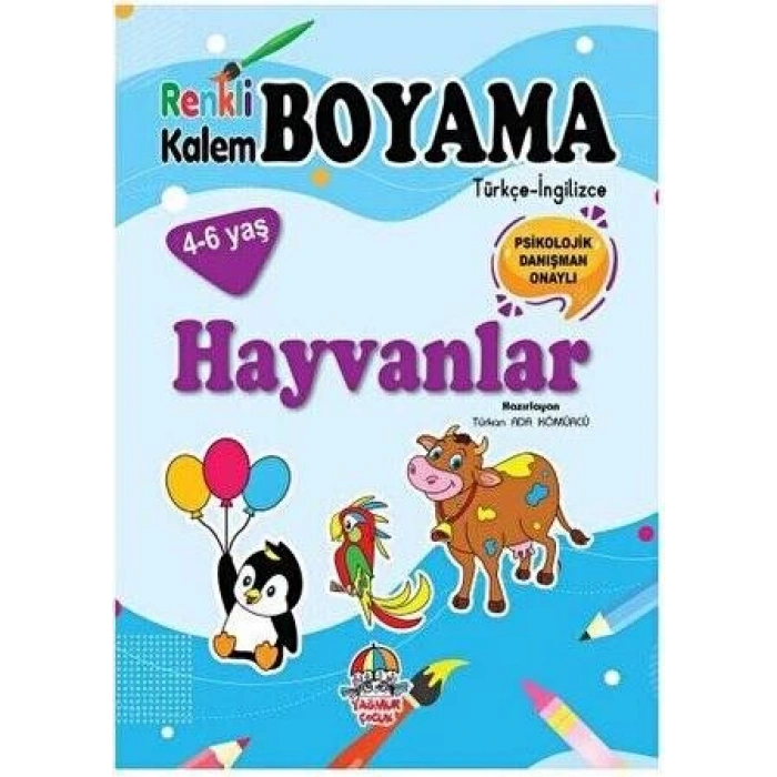 Renkli Kalem Boyama-Hayvanlar