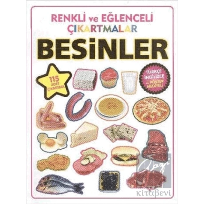 Renkli ve Eğlenceli Çıkartmalar - Besinler (Food)