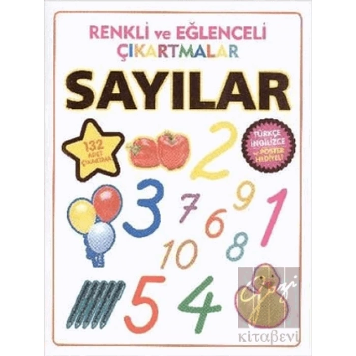 Renkli ve Eğlenceli Çıkartmalar - Sayılar (Numbers)