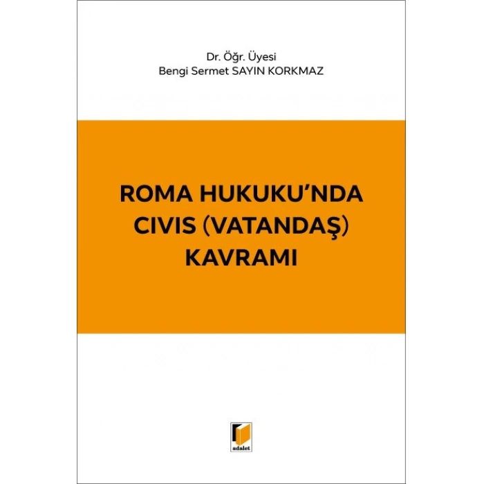 Roma Hukukunda CIVIS (Vatandaş) Kavramı
