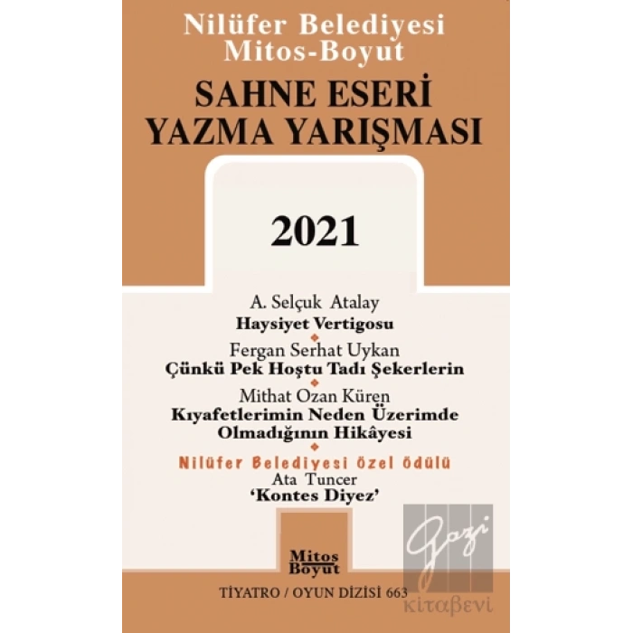 Sahne Eseri Yazma Yarışması 2021