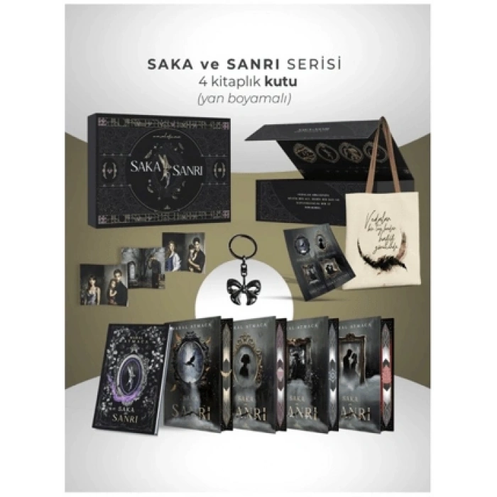 Saka ve Sanrı Serisi - 4 Kitaplık Yan Boyamalı Kutu
