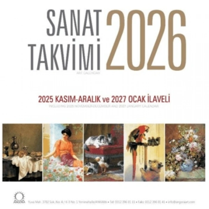 Sanat Takvimi 2026 Duvar Takvimi