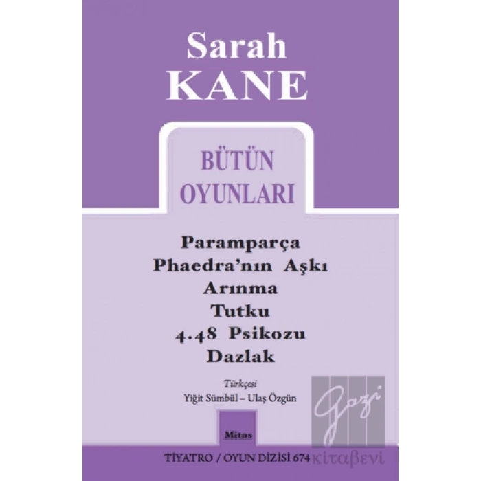 Sarah Kane Bütün Oyunları