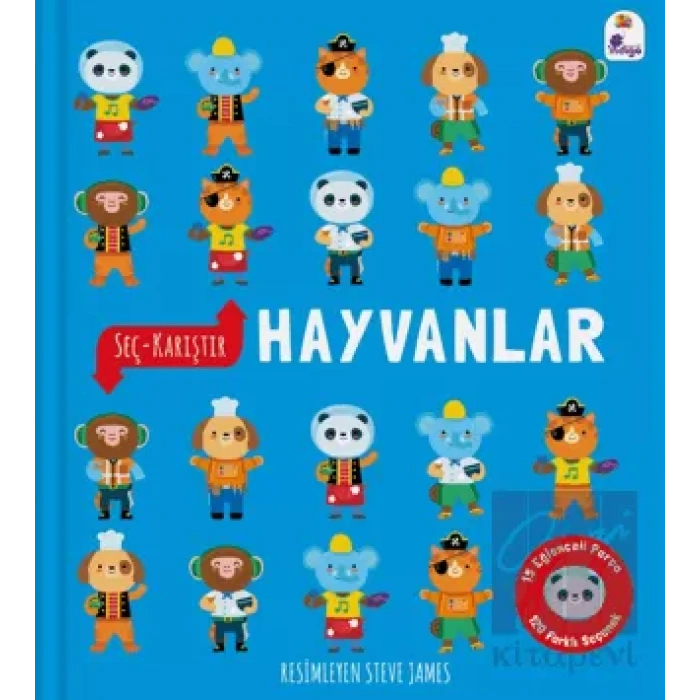Seç - Karıştır: Hayvanlar (15 Eğlenceli Parça, 120 Farklı Seçenek)