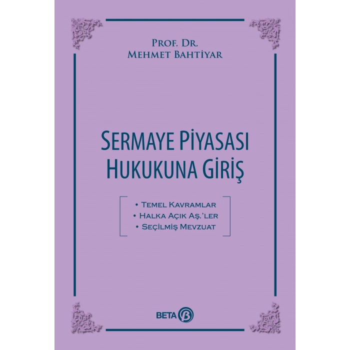 Sermaye Piyasası Hukukuna Giriş