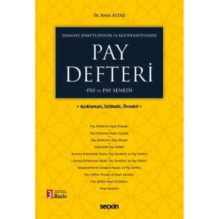 Sermaye Şirketlerinde ve KooperatiflerdePay Defteri Pay ve Pay Senedi
