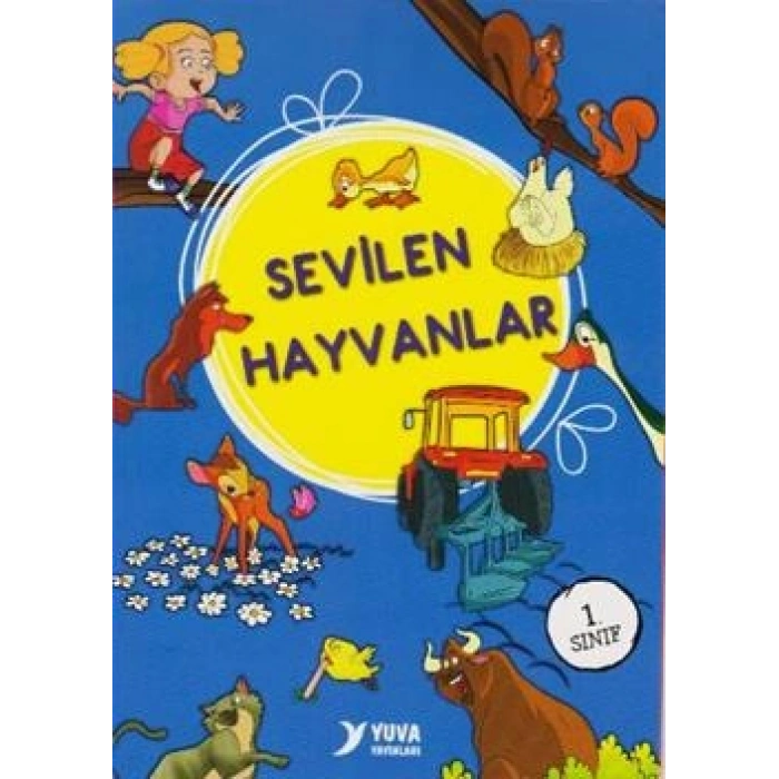 Sevilen Hayvanlar Serisi Düz Yazılı 1. Sınıf (10 Kitap Set)