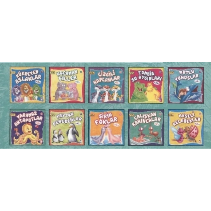 Sevimli Hayvanlar (10 Kitap Set - 1)