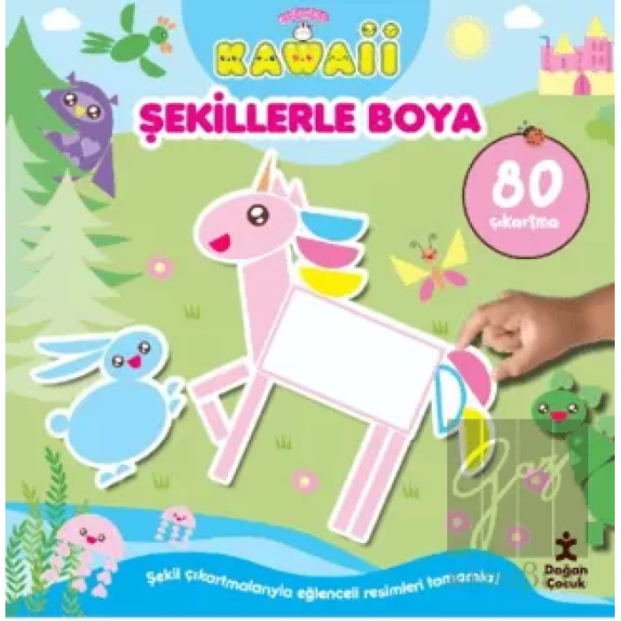 Sevimliler Kawaii Şekillerle Boya