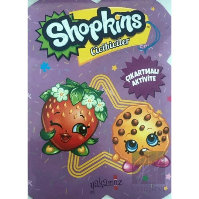 Shopkins Cicibiciler Çıkartmalı Aktivite - Mor Kitap