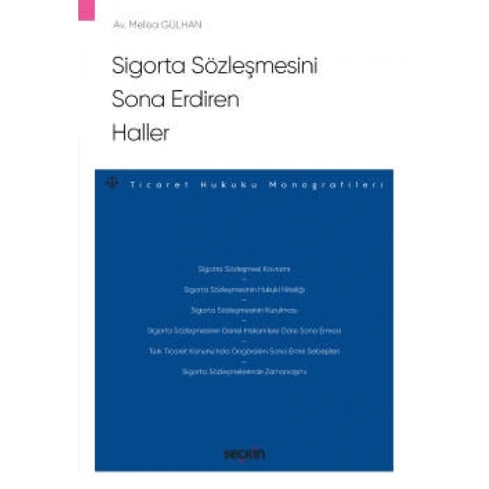 Sigorta Sözleşmesini Sona Erdiren Haller – Ticaret Hukuku Monografileri –