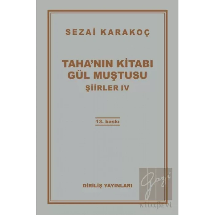 Şiirler 4: Tahanın Kitabı Gül Muştusu