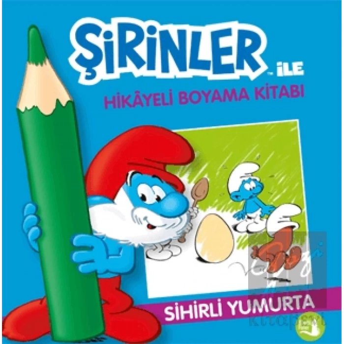 Şirinler İle Hikaye Boyama Kitabı - Sihirli Yumurta