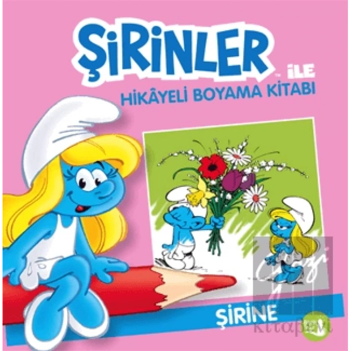 Şirinler ile Hikâyeli Boyama Kitabı - Şirine