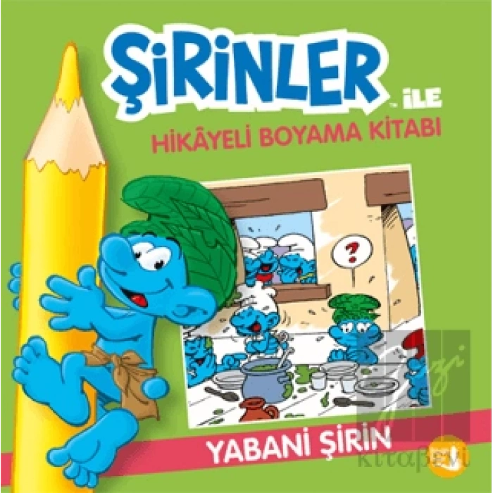 Şirinler İle Hikaye Boyama Kitabı - Yabani Şirin