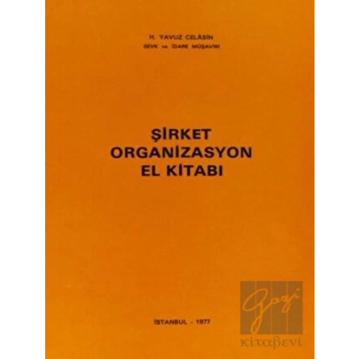 Şirket Organizasyon El Kitabı