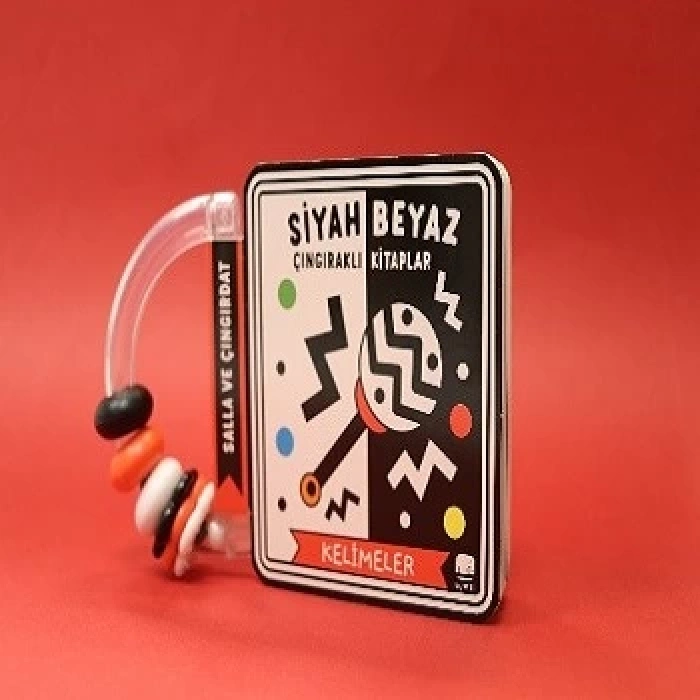 Siyah Beyaz Çıngıraklı Kitaplar - Kelimeler (Ciltli)