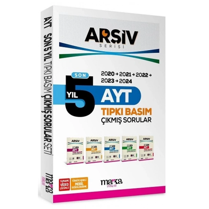 Son 5 Yıl AYT ARŞİV Serisi Tıpkı Basım Fasikül Fasikül Çıkmış Sorular Tamamı Video Çözümlü