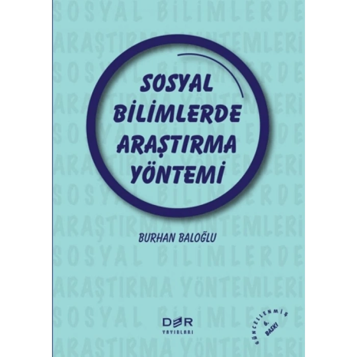 SOSYAL BİLİMLERDE ARAŞTIRMA 6.baskı - Der