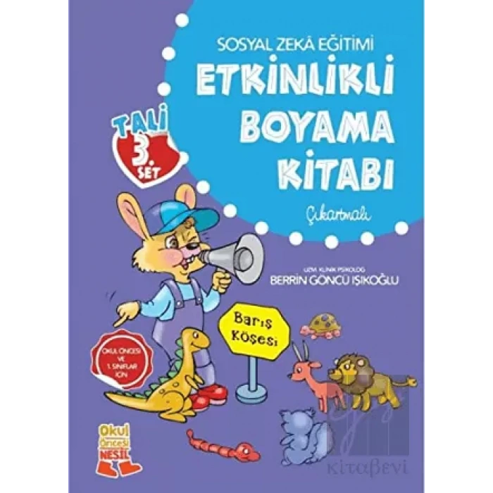 Tali 3.Set Etkinlikli Boyama Kitabı (Çıkartmalı)