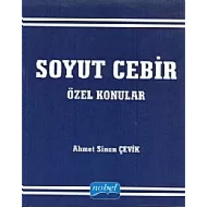 Soyut Cebir Özel konular