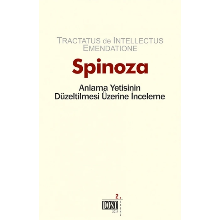 Spinoza: Anlama Yetisinin Düzeltilmesi